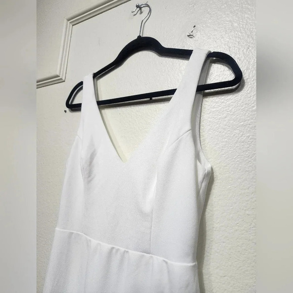 Lulus Into Your Heart White Button Back Mermaid Maxi Dress M Wedding Bride - Picture 8 of 15